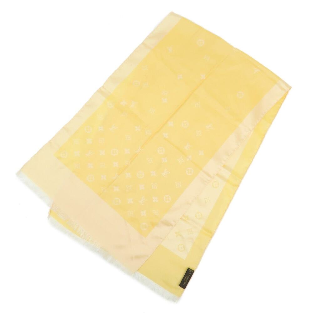 Louis Vuitton Monogram Echarpe Capri Silk Scarf Yellow